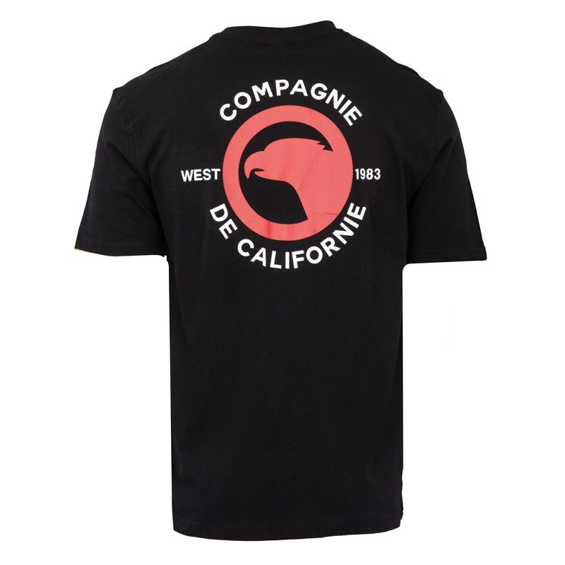 Red Logo T-shirt Crew Neck Short Sleeves Men COMPAGNIE DE CALIFORNIE