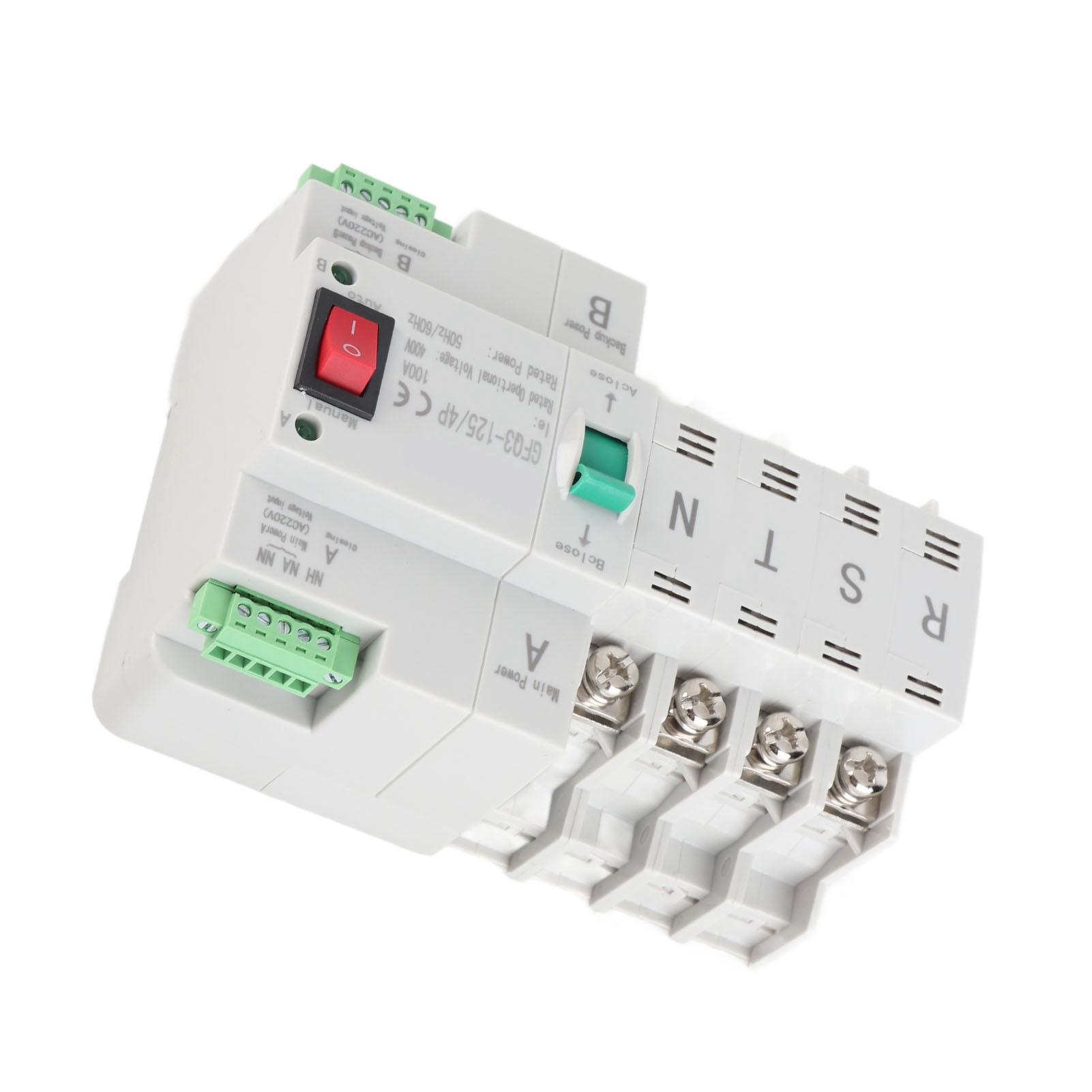 

Автоматичний перемикач живлення з двома джерелами 100A 4P 2 способи керування Електричний перемикач-селектор для дому