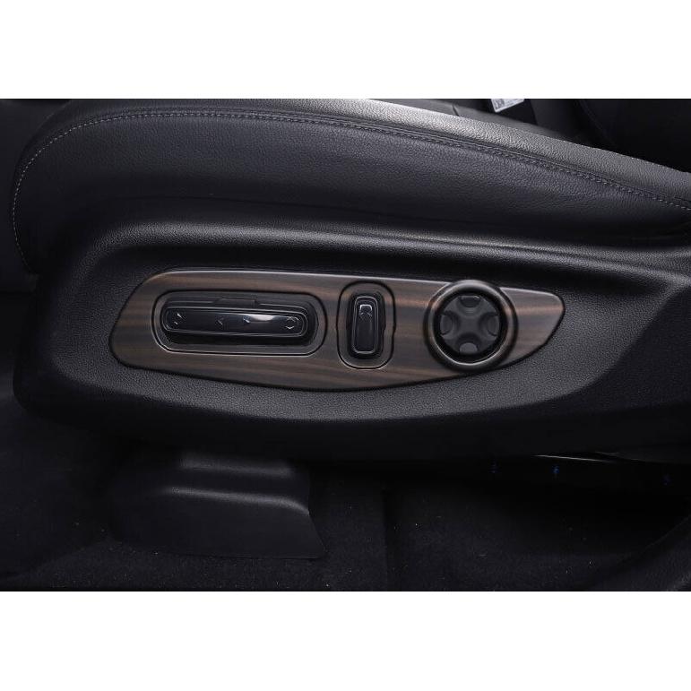 Wood Grain Seat Button Handle Panel Cover Trim 2pcs For Honda CRV CR-V -2024