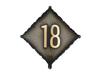 Black Gold Foil Balloon with "18" Inscription 46Cm Birthday