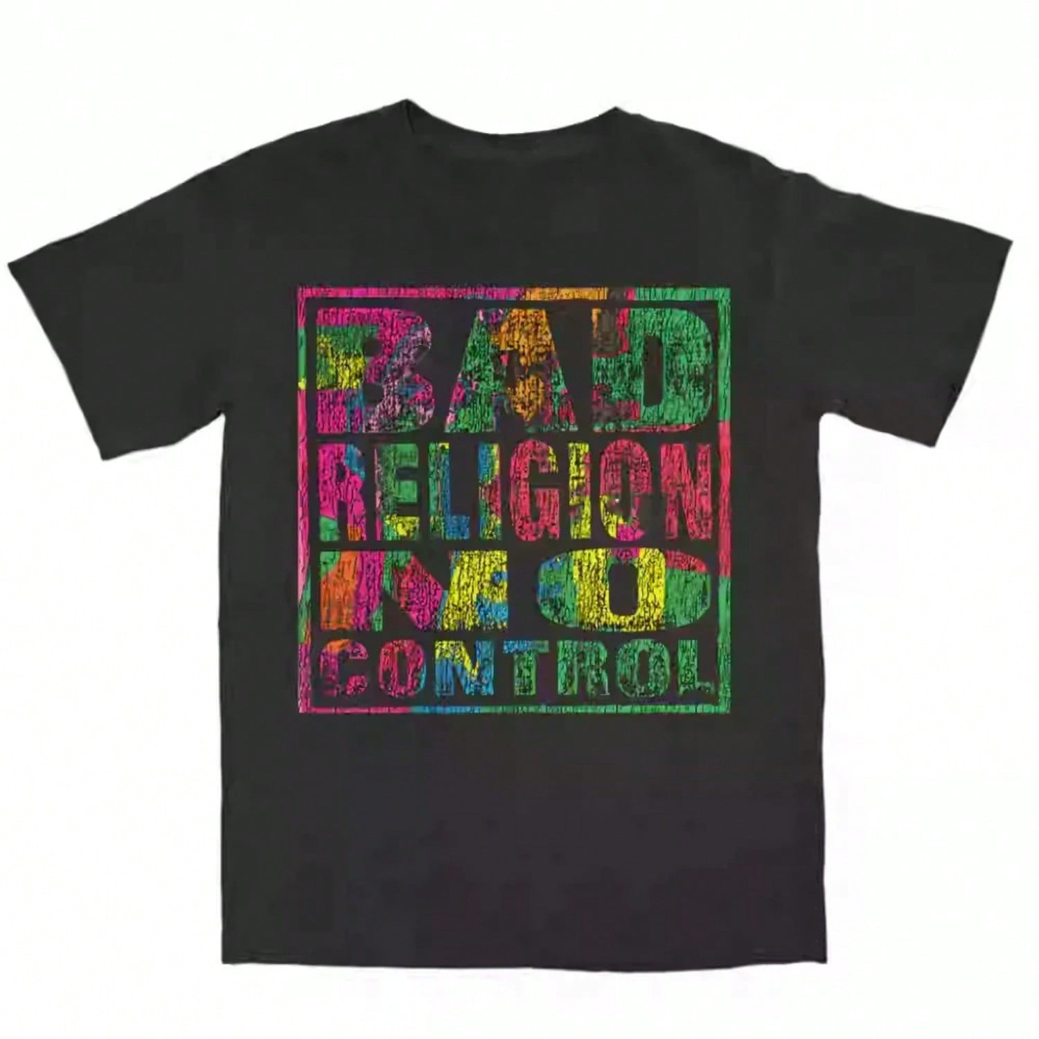 2025 New Summer 1980bad Religion Band PUNK Hardcore Punk Red American Retro Rock Short Sleeve T-Shirt S разноцветный