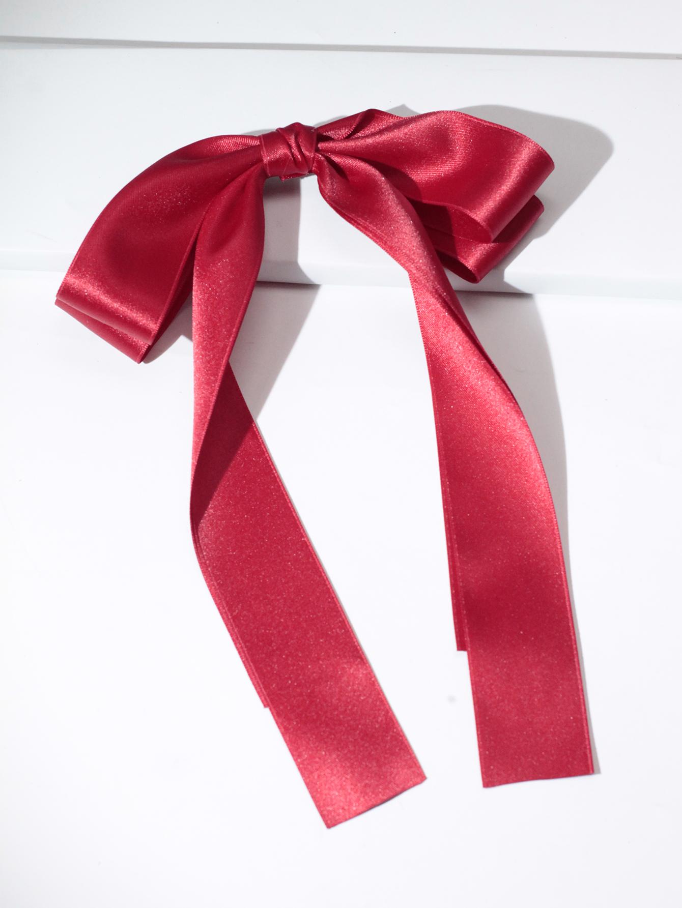 

Lystrfac Fashion Ribbon Hair Bow Clips Trend Long Ribbon Hairpins Barrettes Headband For Women Girls Hair Accessories