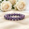 Handstring-Blume Lila Kaiser Türkisperlen-Armband, frisches und süßes elastisches Armband