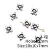 Bead Pendant Accesories Macroporous Big Hole Beads Loose Spacer Accessories Parts Metal Beads Accessories For Women
