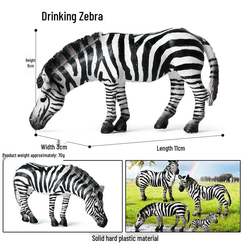 Realistic Wild Animal Models: Rhino, Hippo, Panda, Jaguar, Lion, Camel Cognitive Toys for Children