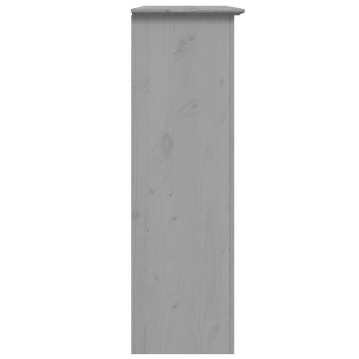 vidaXL BODO Grey Solid Pine Wood Glass Door Cabinet 355079