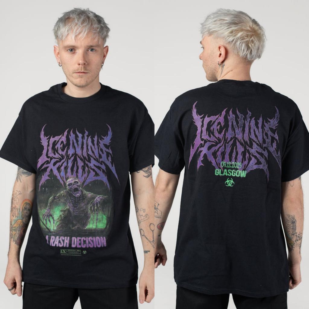 2026 Summer Ice Nine Kills Graphic Cotton Tshirt Unisex Summer Short Sleeve Fashion Brand Tee Luxury Casual Vintage Tees