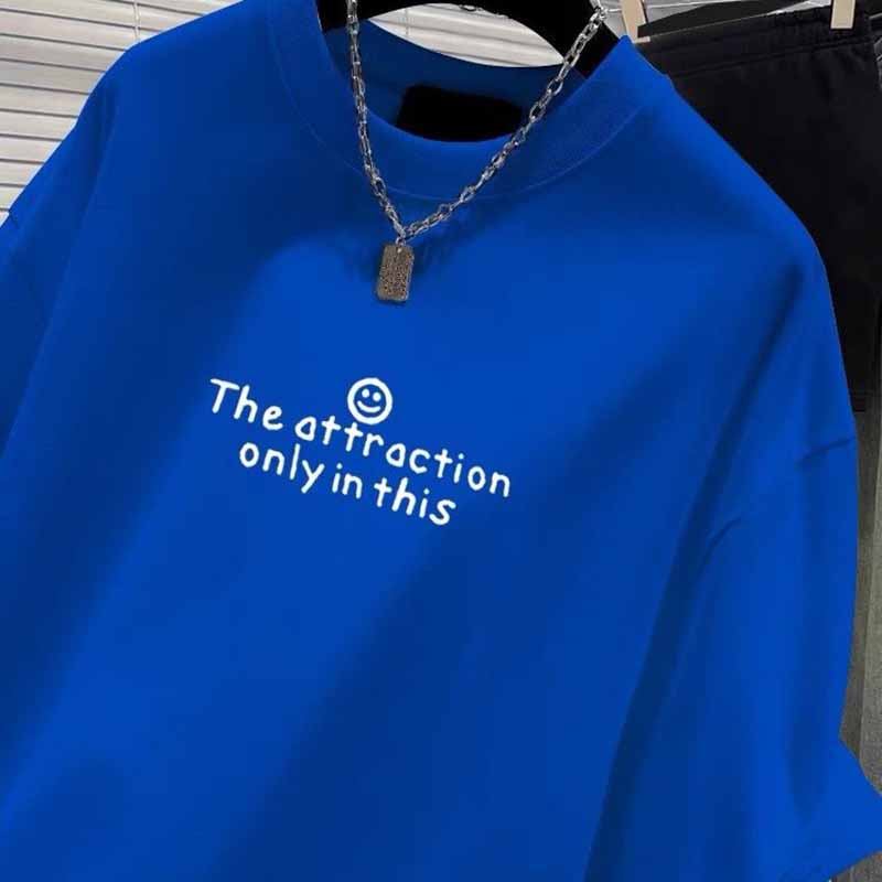 

2025 Европейский стиль Новая футболка из чистого хлопка с коротким рукавом Женская одежда Мода Свободный топ с принтом букв Офисная леди Повседневная футболка Y2k 3XL