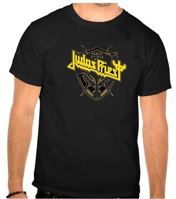 Judas Priest Rockmusik Logo Schwarzes T-Shirt -1320-