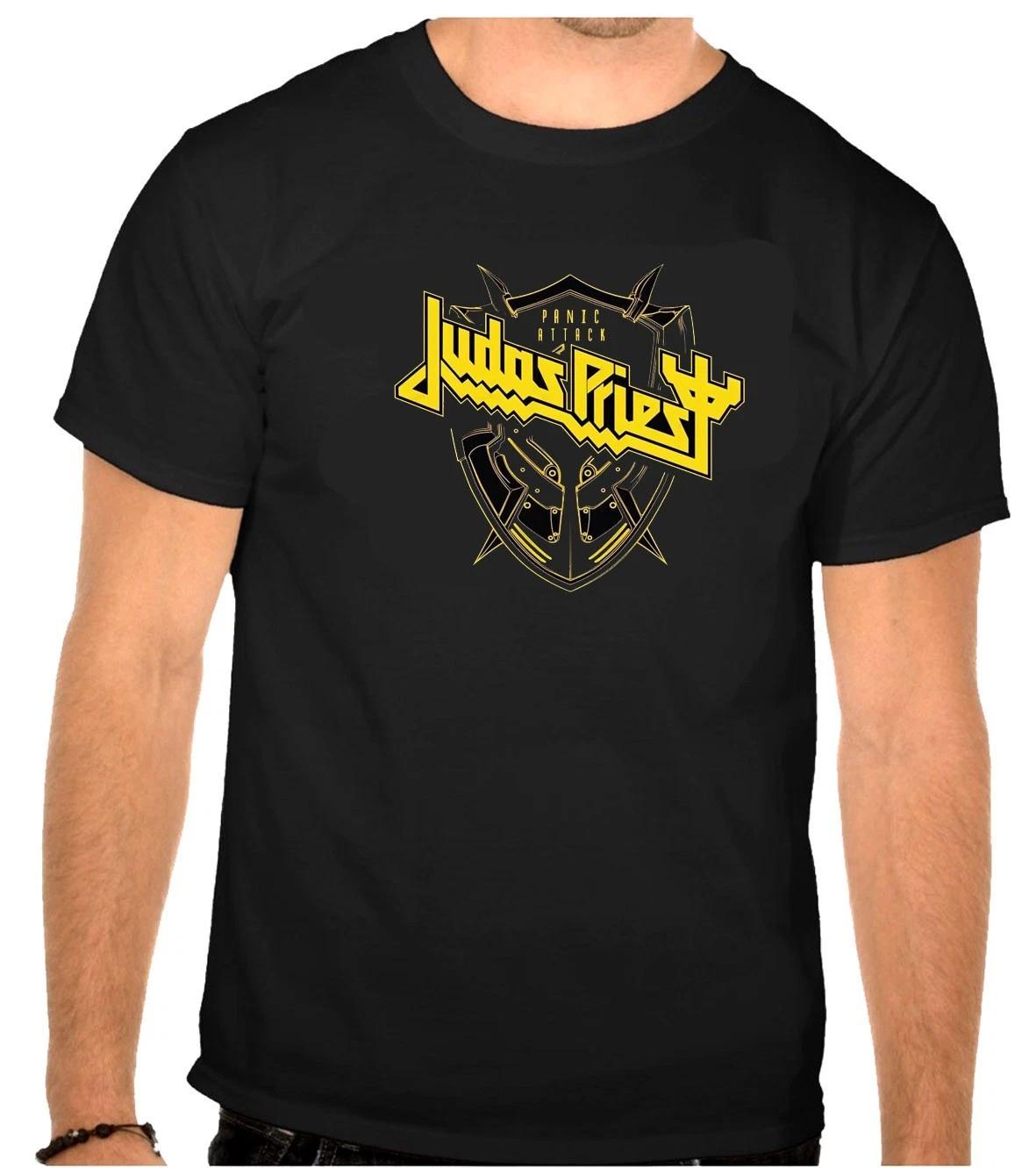 

Judas Priest Rock Music Logo Black T-Shirt -1320- 4XL