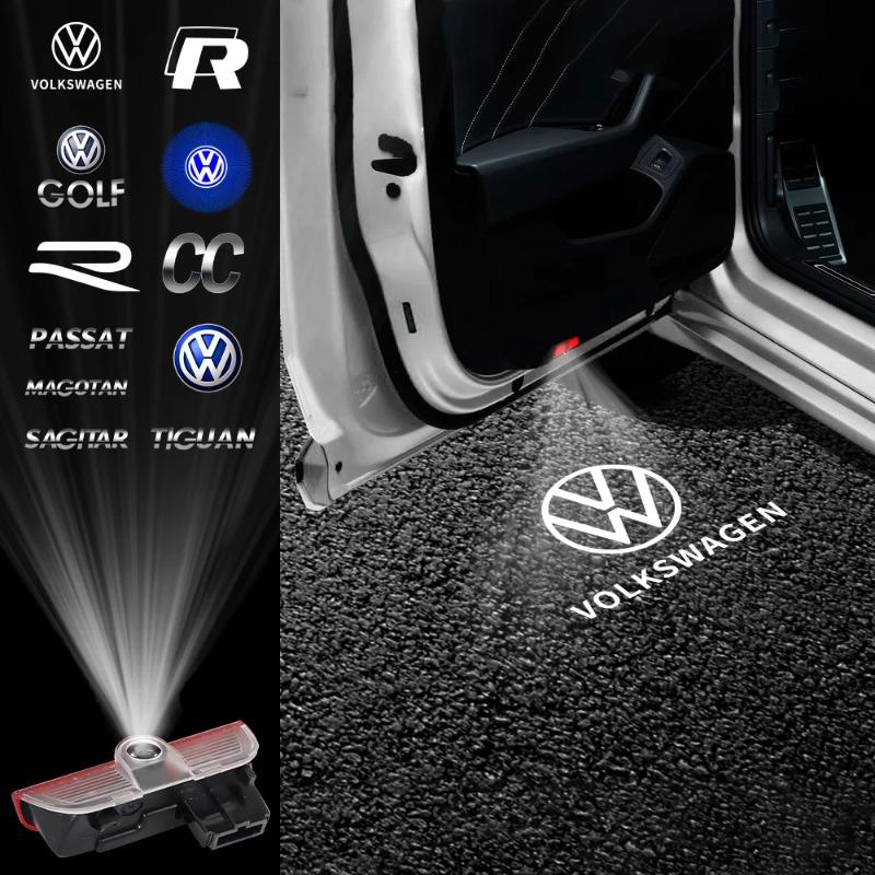 Hub Caps Car Door Welcome Projector LED Light Wireless Courtesy Lamp For Volkswagen VW VARIANT(B8) GOLF SAGITAR NEW PASSAT CC PH EA1