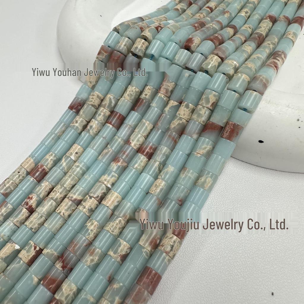 4x4mm Natural Stone Cylinder Beads for Handmade DIY Jewelry, Bracelets & Necklaces