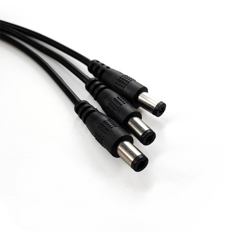 Triple Split 5.5*2.1 DC Power Cord: Female to Three Male, All-Copper