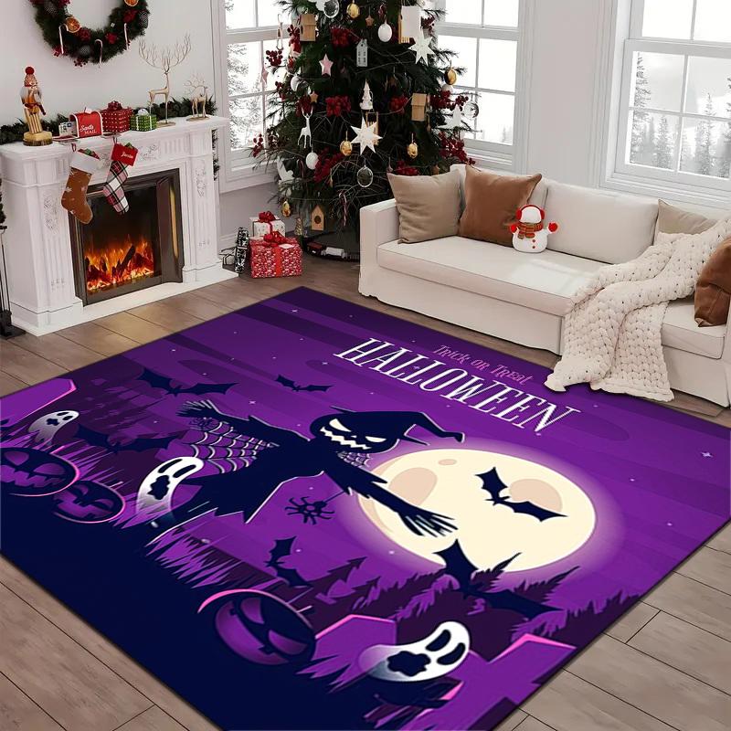 1PC Halloween theme Rug - home decoration Carpet For Living Room Bedroom Flooring Computer Chair Area Rug