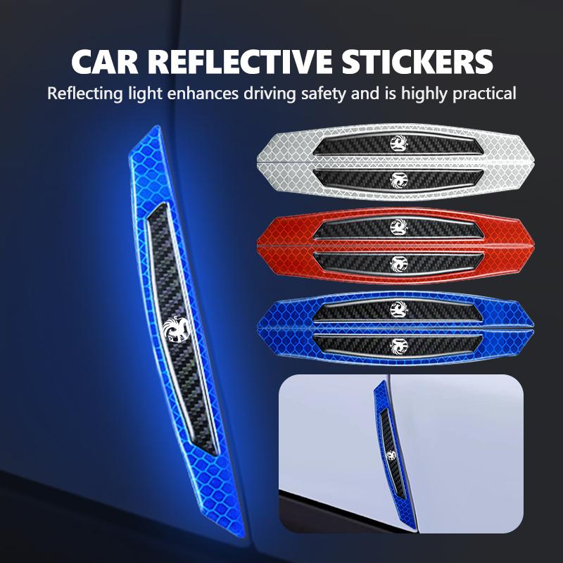 For Vauxhall Car Motorcyle Reflector Sticker Warning Strip Saftety Mark Night Reflective Accessories Tigra Corsa VXR Astra D G J