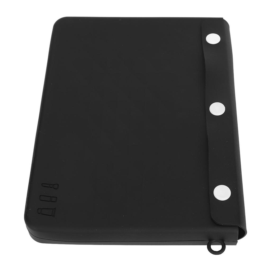 Travel Cosmetic Bag Multifunctional Large Capacity Black Color Portable Silicone Toiletry Bag