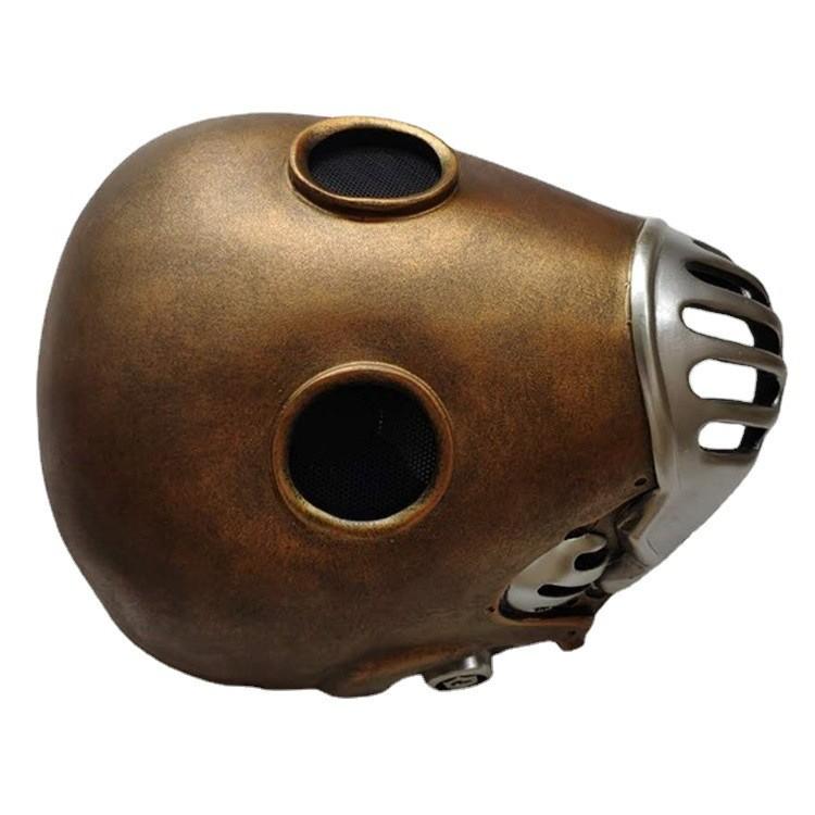 Silver And Bronze Steampunk Character Mask Premium Resin Design For Halloween Fun