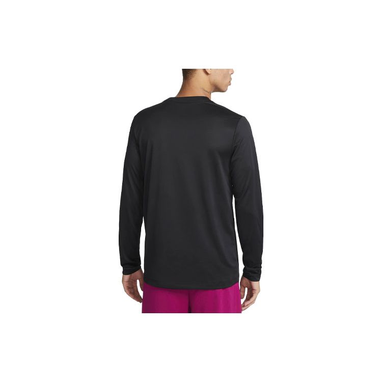 Nike Dri-FIT Legend Solid Logo Loose Fit Long Sleeve T-Shirt Men Tops Matte-Silver DX0993-010