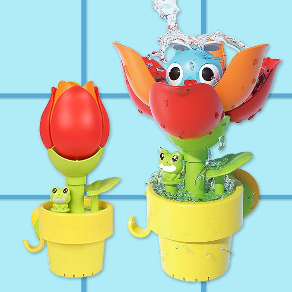 Shower Interactive Baby Bath Toys Flower Blooming Water Bathroom Bathtub Toy Beach Swimming Pool