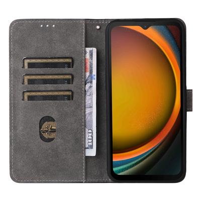 Voor Samsung Galaxy Xcover7 Leren Hoesje met Riem RFID-blokkerend Portemonnee