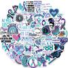 50 Suicide Awareness Graffiti Stickers Personalized Decoration Guitar Notebook Suitcase DIY Waterproof Explosive