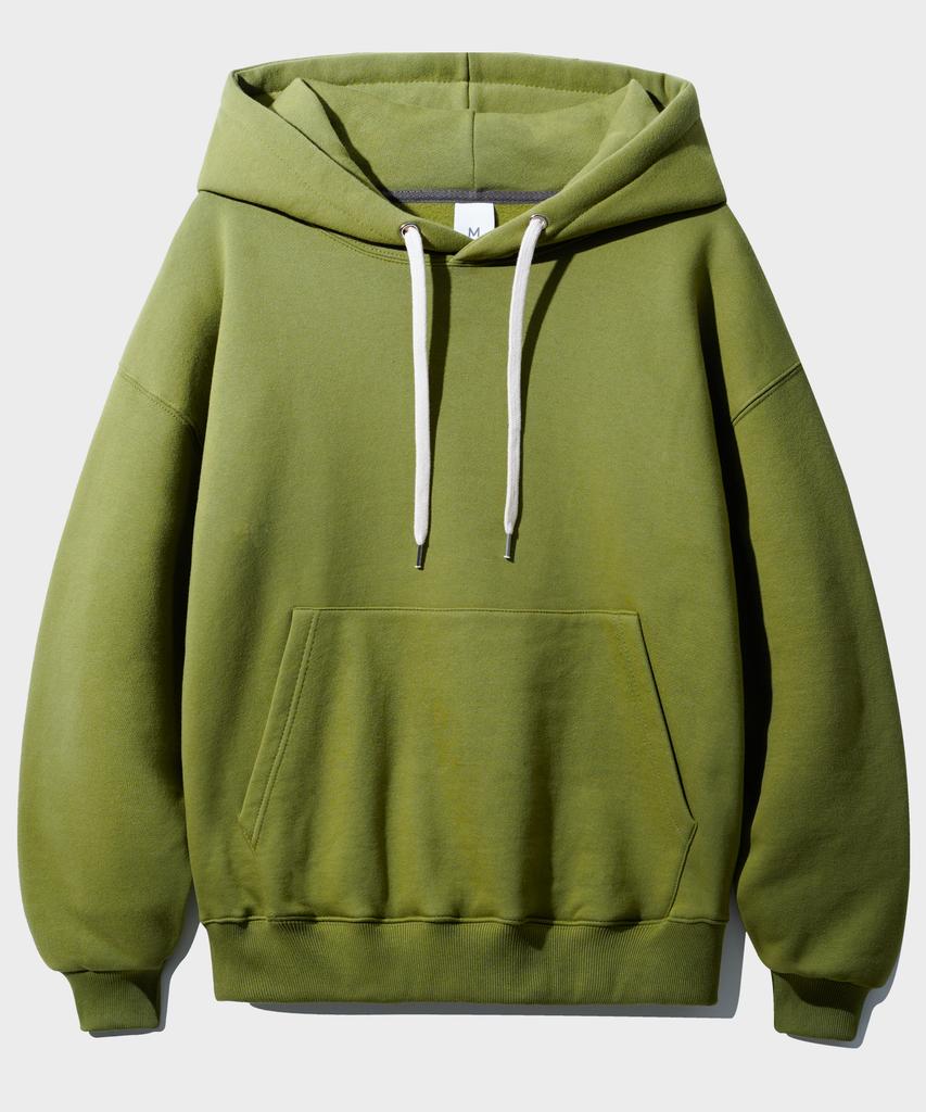 New Daily Plain Hoodie Olive Hhhd3510