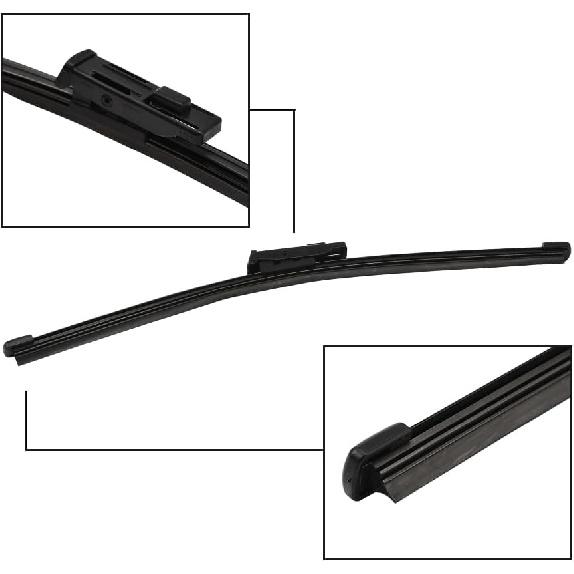 JSCARLIFE Rear Windshield Wiper Blade Arm Set for V-W ID.4 2021 2022 2023 2024, Rear Wiper Arm Blade Set -Original Equipment Replacement