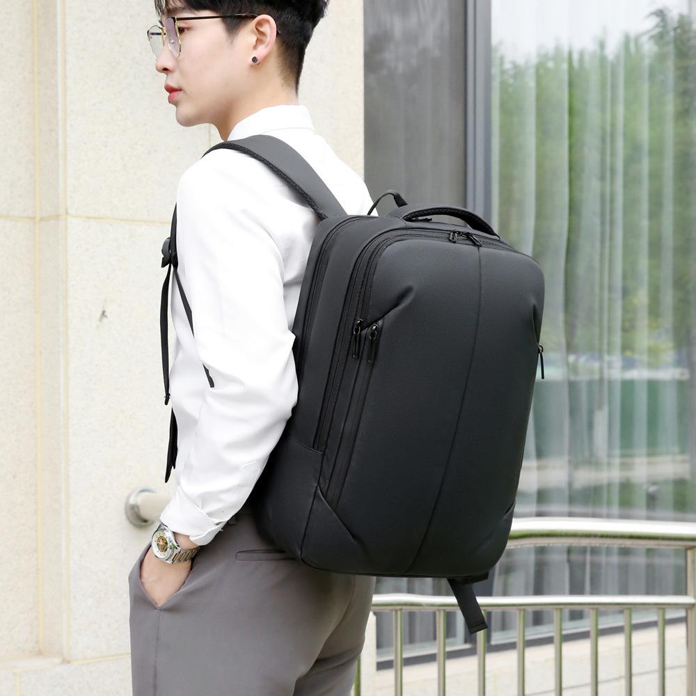Schoolbag Multifunctional Men's Backpack Large Capacity Outdoor Leisure Travel Backpack Junior High School Student School Bag Business Backpack