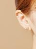 Minimalpiercing 14K Memory Heart Piercing Earrings