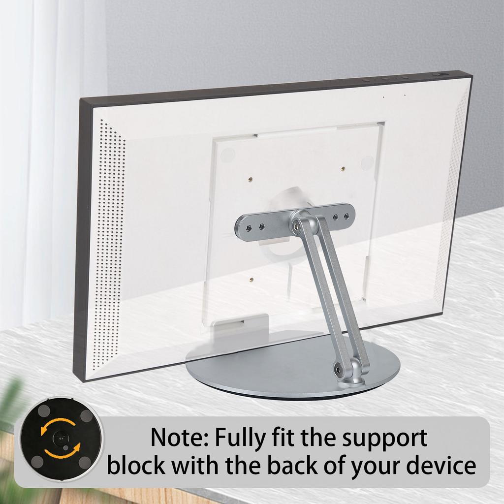 Supporto Girevole E Inclinabile Per Echo Show 15 - Base In Alluminio