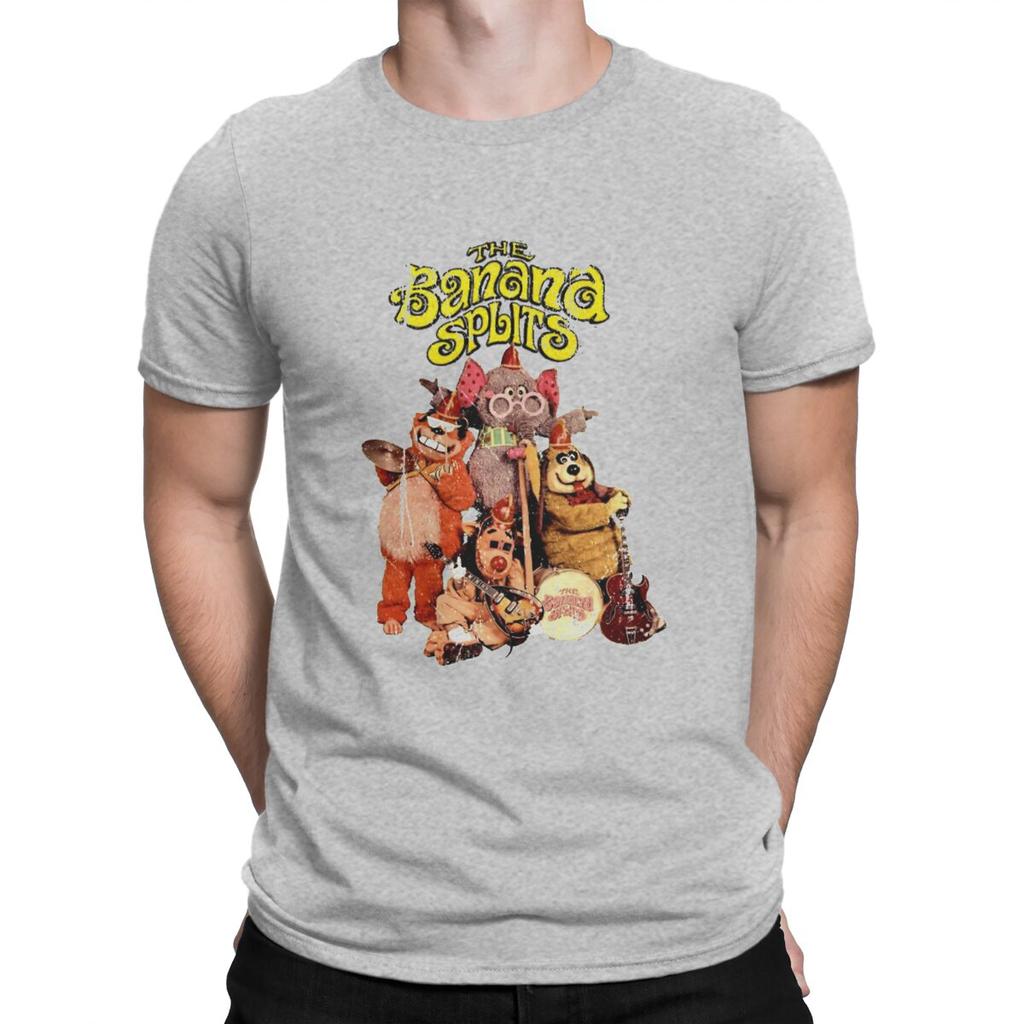 Drooper Distressed Men TShirt The Banana Splits Cartoons O Neck Short Sleeve Fabric T Shirt Humor High Quality Birthday Gifts