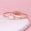 European & American Style Heart Stainless Steel LOVE Women's Luxury Bracelet