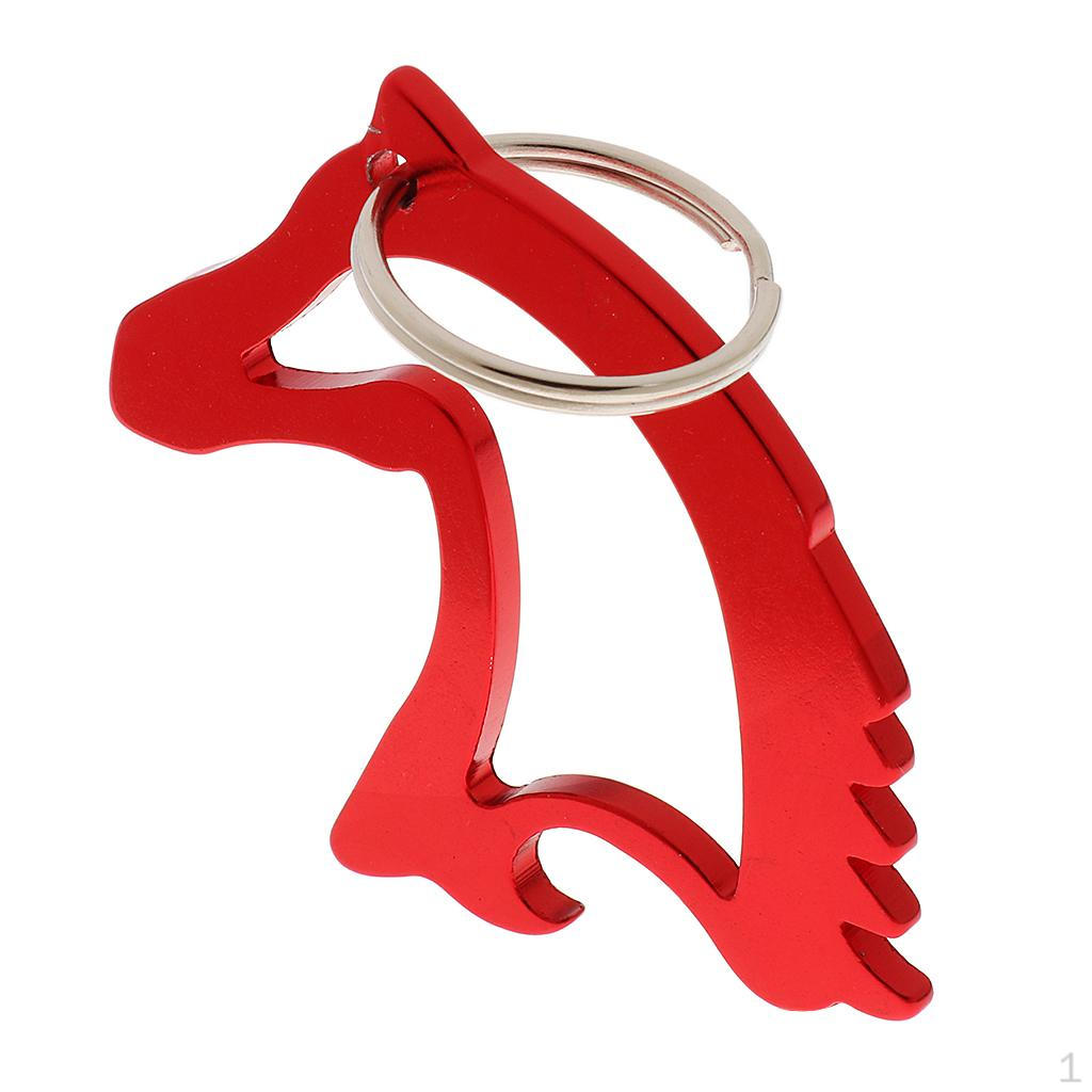 Paardenhoofd Bierflesopener Sleutelhanger Nieuwigheid Tas Hanger