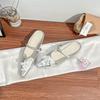 Sheepskin version~ Retro single shoes for women to wear high-end bag head Muller shoes front lace-up pointed women's shoes have a versatile temperame