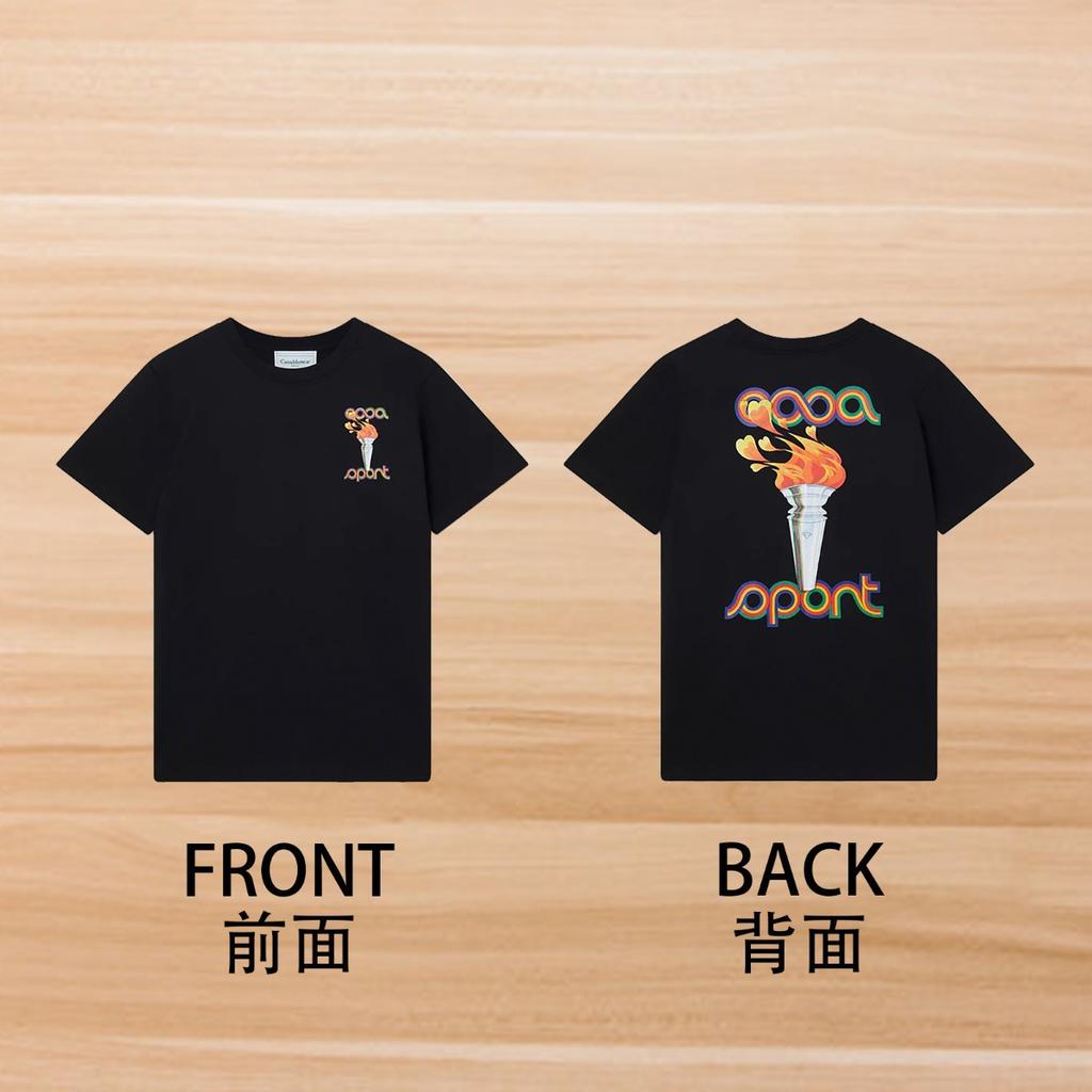 Cross-border foreign trade casablanca Casablanca short-sleeved American tide brand niche loose high street tide brand t-shirt