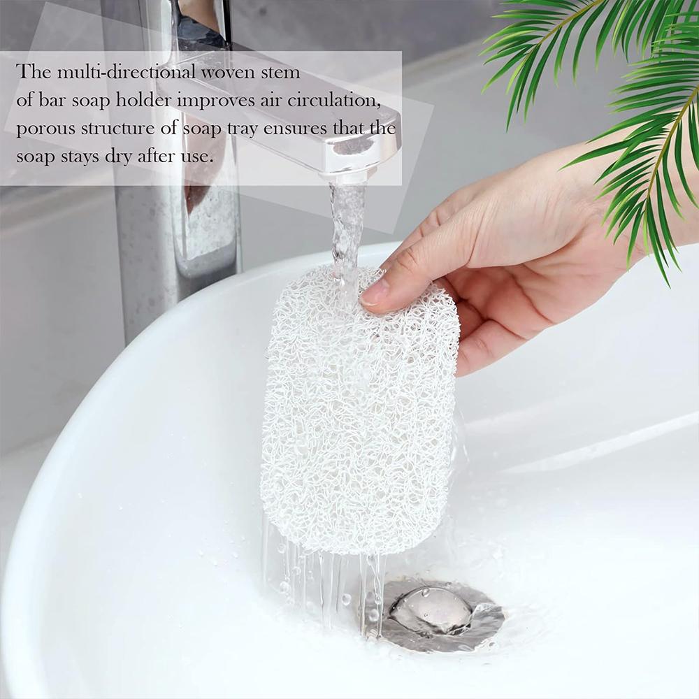 4/1pcs PVC Soap Saver Pad Non-Slip Mildew Proof Self Draining Soap Pads Kitchen Bathroom Soap Holder Travel Cleaning Supplies