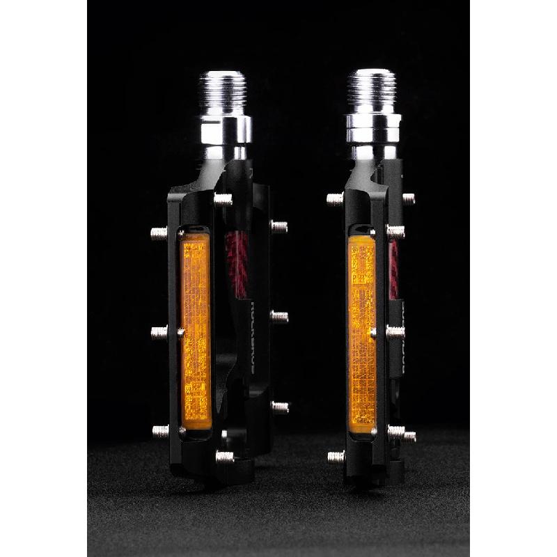 ROCKBROS Bicycle Pedals Alloy Bearings Cycling Pedals Platform Bike Flat Pedal Pedals Reflective Anti-slip MTB Bike Accessories