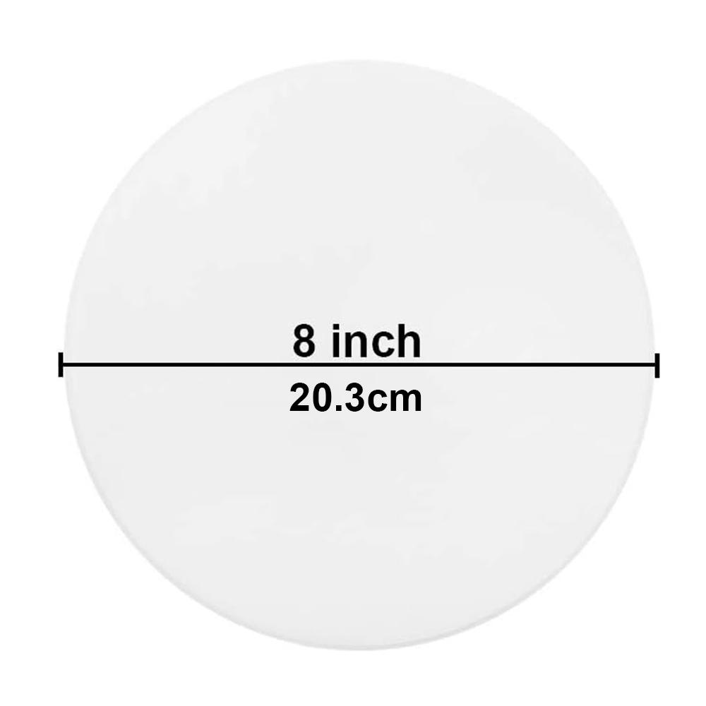 20 Stück Pergament Backpapier Rund 6 Zoll 8 Zoll Antihaft Backpapier für Kuchen- und Plätzchenbacken