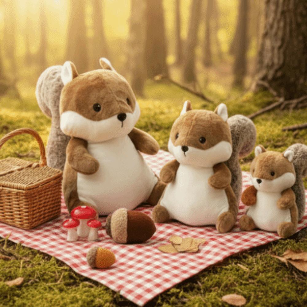 Realistic Squirrel Plush Toy Animal Squirrel Stuffed Toy Lovely Squirrel Plush Doll Girls