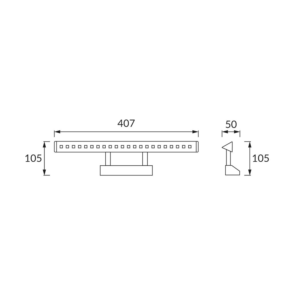 LED Picture Wall Lamp ALBATROS-4 HL6651L 3900K IP20 Chrome