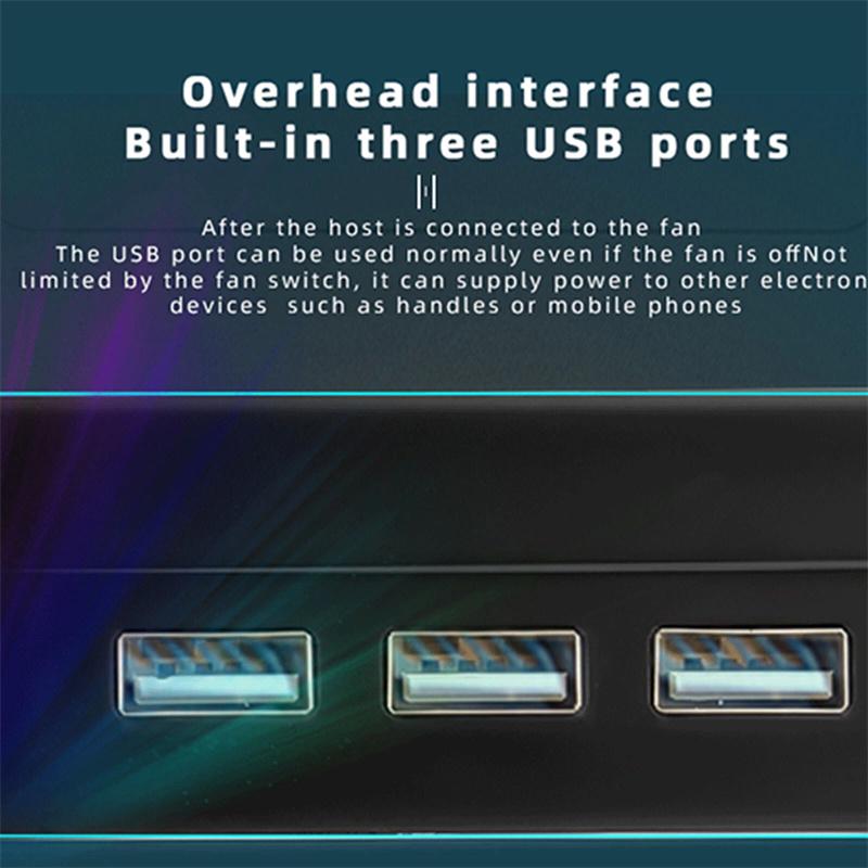 Cooling Fan For Xbox Series X With 3 Usb Port Xbox Series X External Cooler Turbo Temperature Control Fan Console Standing Mount