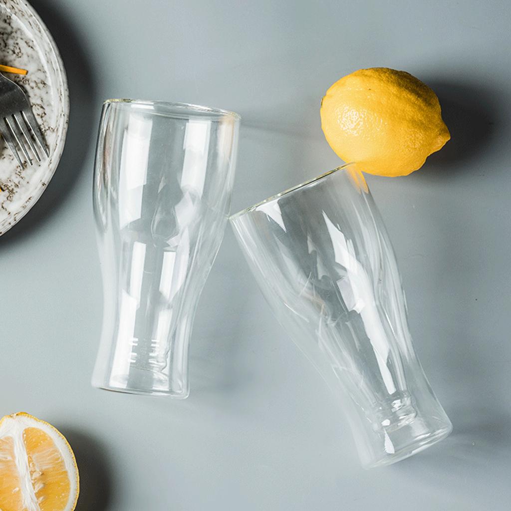 Bierglas, doppelwandig, hält Bier kalt, schöne, einzigartige isolierte Biergläser für die Hausbar