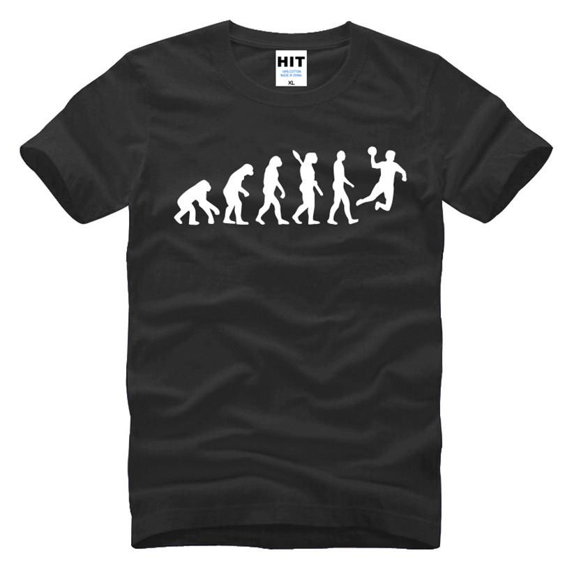 Evolution Handball T Shirt Men Summer Short Sleeve Fashion Cotton Cool Evolution TShirt top tees