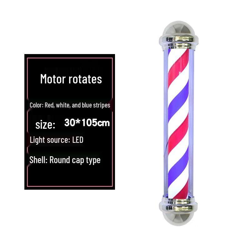 LED Barber Pole Rotating Sign Light