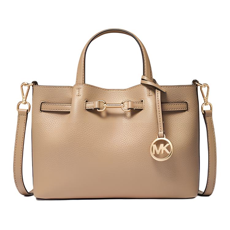 Michael Kors Borsa a tracolla piccola con logo Carson per donna Colore Cammello 35F5G2ZS5V-CAMEL