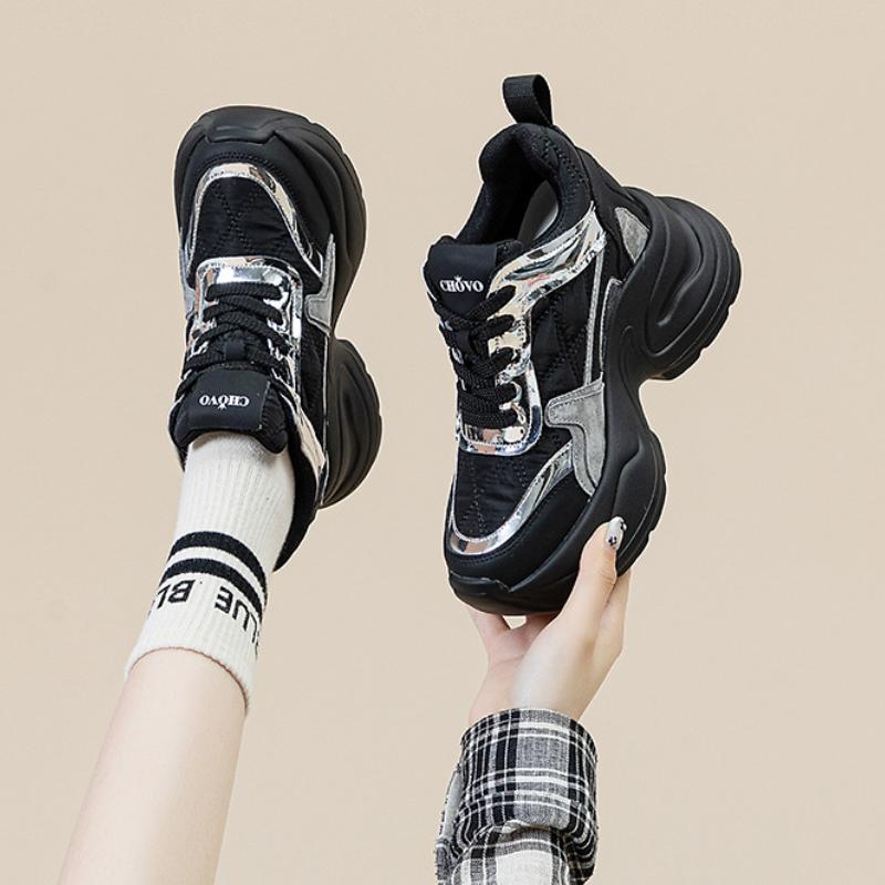 Fujin 8cm Air Mesh Synthetic Leather Women  Casual Vulcanized Shoes Platform Wedge Summer Skate Boarding High Brand Heels Shoes