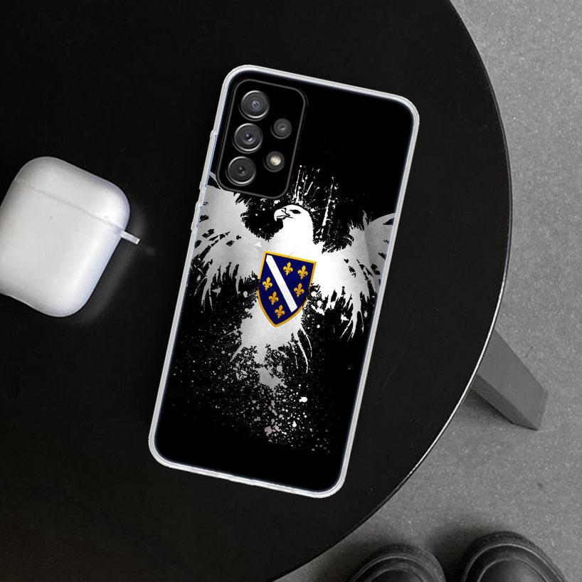 Bosnia And Herzegovina Flag Phone Case Cover for Samsung Galaxy A12 A22 A32 A52 A72 A02S A51 A50S A31 A20S A10S Note 20 Ultra 10