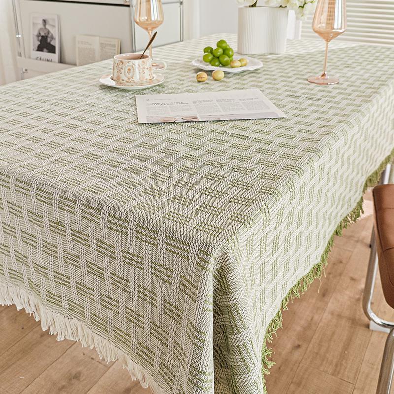 Changbaosen French Grid Pattern Tablecloth