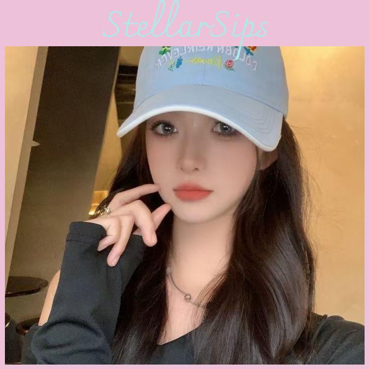 Baseball Trendy Cotton Cap For Women With Adorable Floral Embroidery And Soft Top