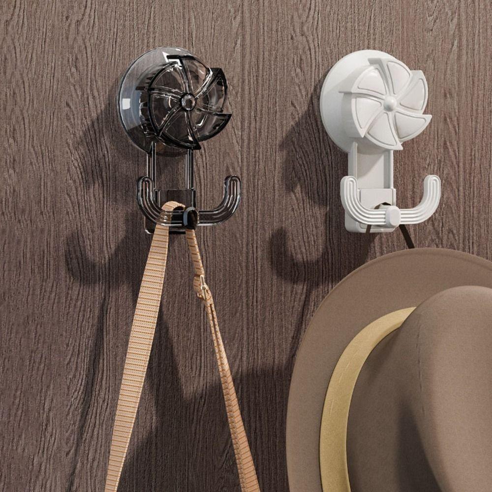 Plastic Suction Cup Hooks Punch Free Key Holder Light Luxury Wall Hanger  for Bathroom